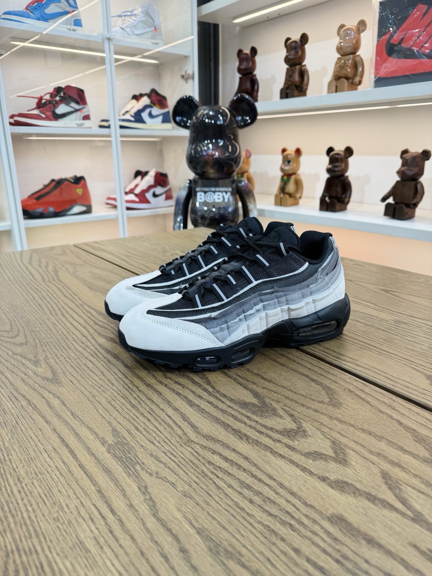 CDG x AirMax 95 黑白灰 CU8406-101 
