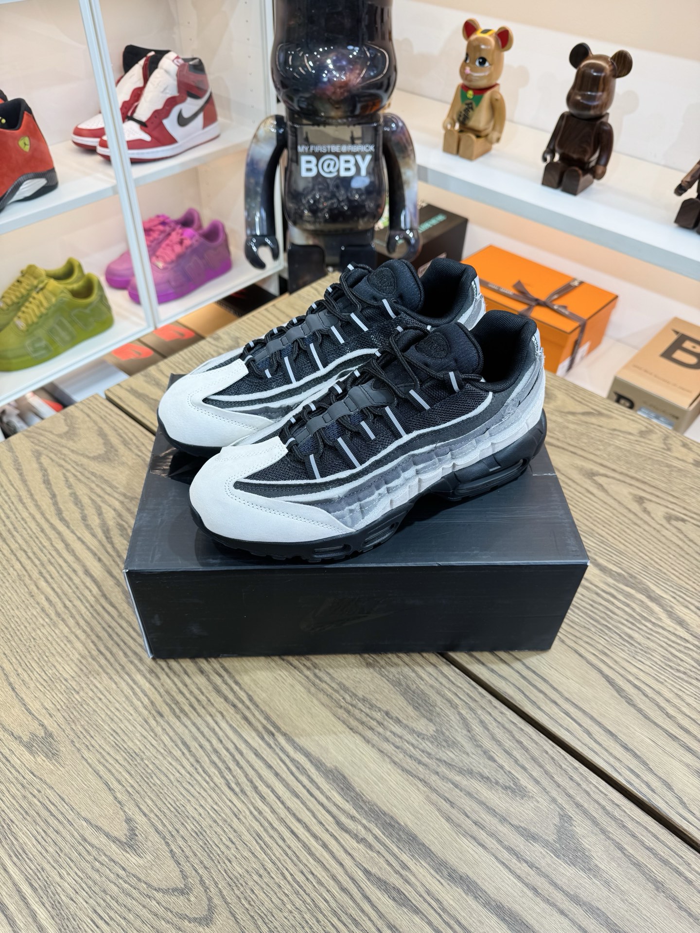 CDG x AirMax 95 黑白灰 CU8406-101 