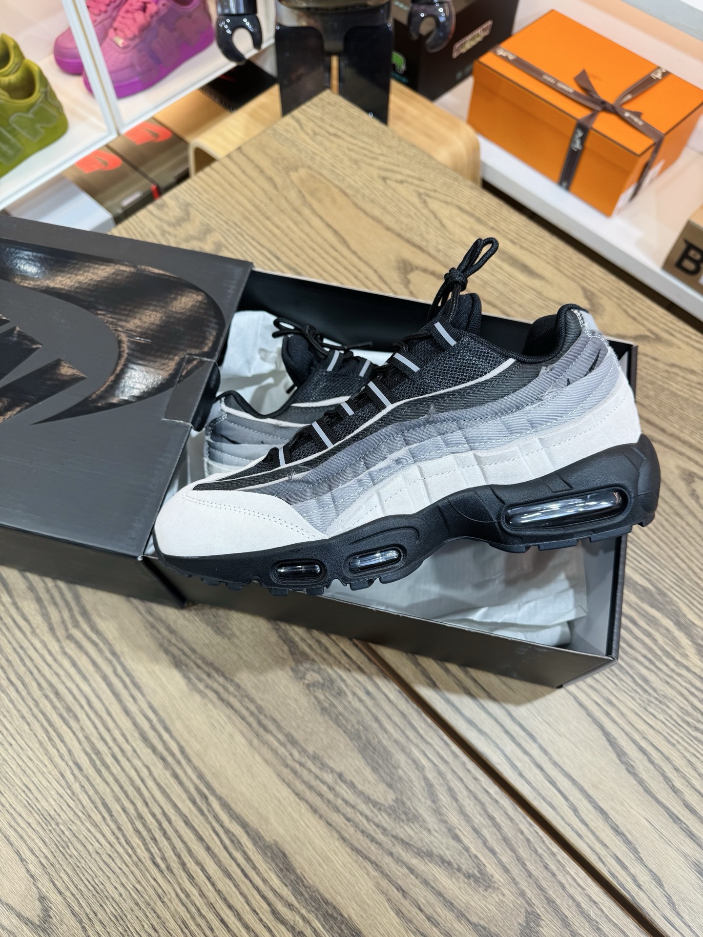 CDG x AirMax 95 黑白灰 CU8406-101 