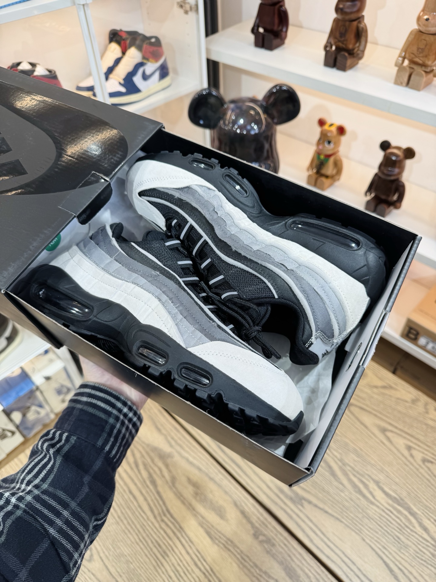CDG x AirMax 95 黑白灰 CU8406-101 