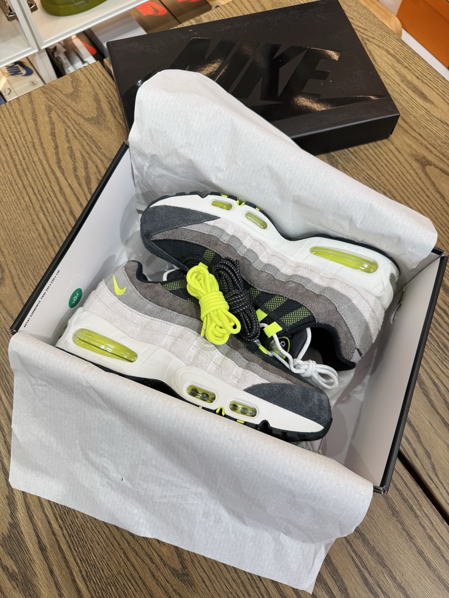 Air Max 95 OG 黑灰 Big Bubble Reverse Neon HM4738-001
