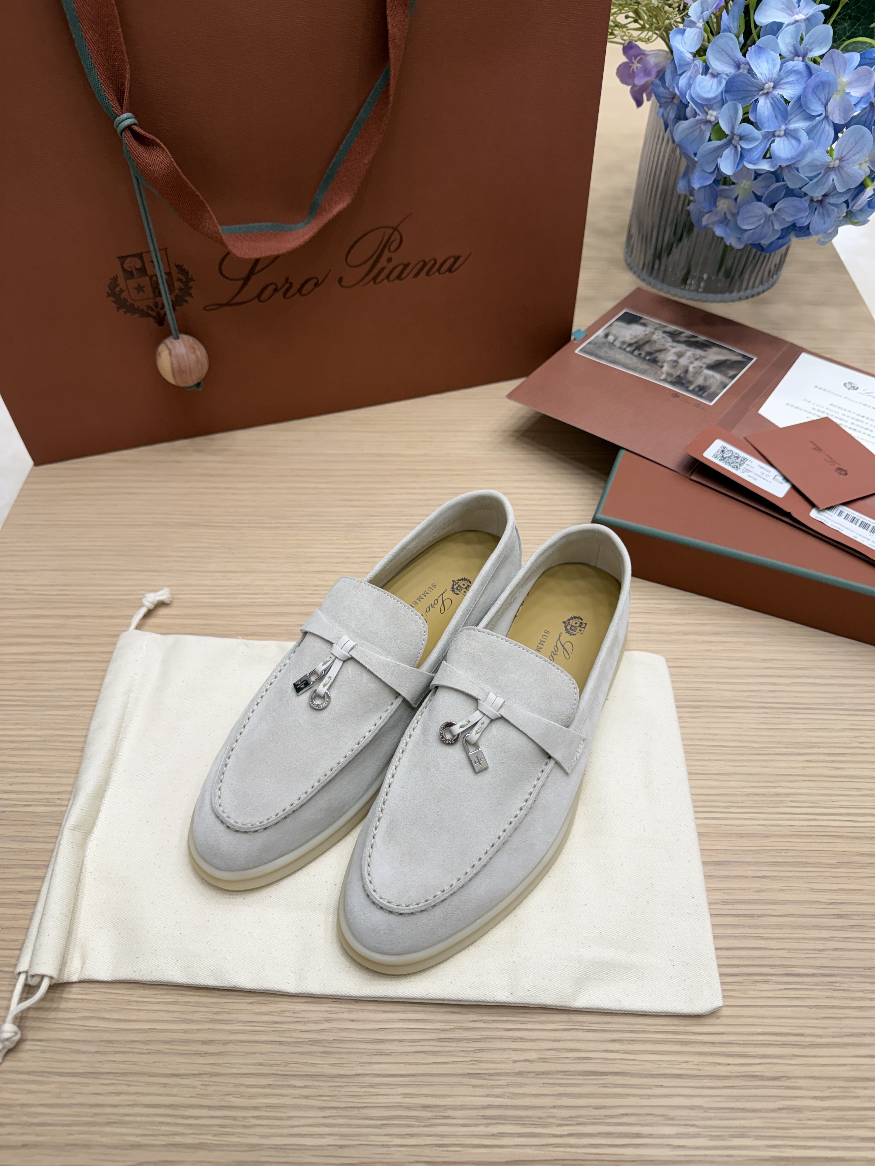 【精選產品】Lp Summer Charms Walk 女士樂福鞋 FAE5444MC51 顏色：珍珠灰（MC51）
