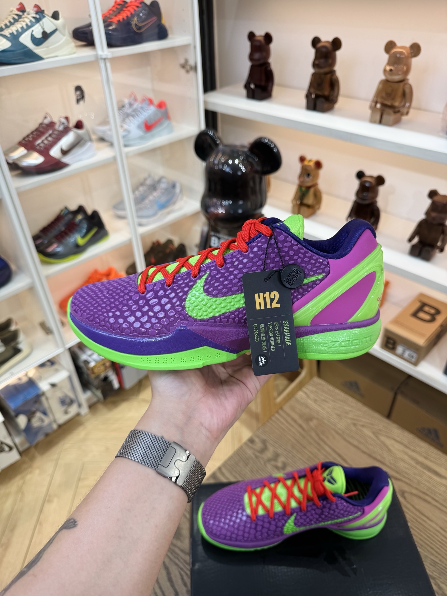 【H12產品】 Kobe 6 PE 紫綠色 哈里斯上腳同款PE配色