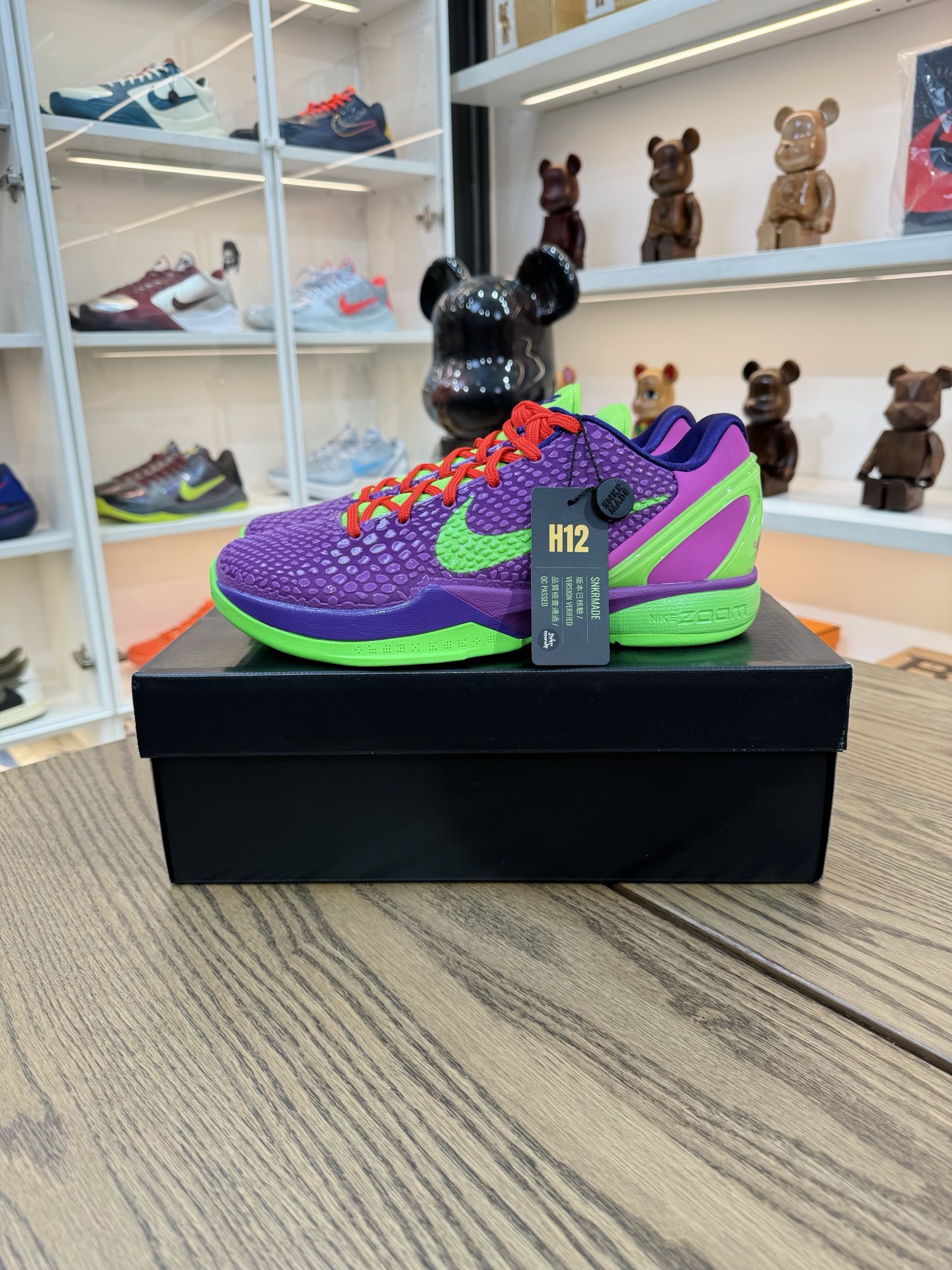 【H12產品】 Kobe 6 PE 紫綠色 哈里斯上腳同款PE配色
