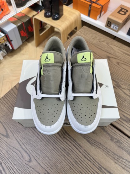 Travis Scott AJ1倒鉤 No.6 高爾夫球鞋 男女款 FZ3124-200 尺碼 35.5-48.5「US3.5-14」