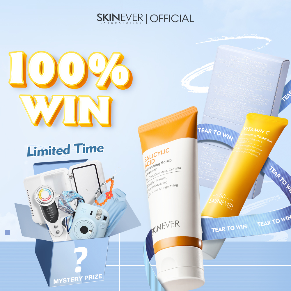 Salicylic Refreshing Scrub Cleanser SPF50+++ Vitamin C Brightening Sunscreen-SKINEVER PH