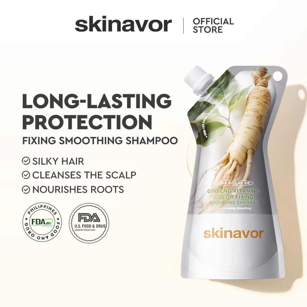 Ginseng Vitamin C Color Fixing Smoothing Shampoo-SKINEVER PH