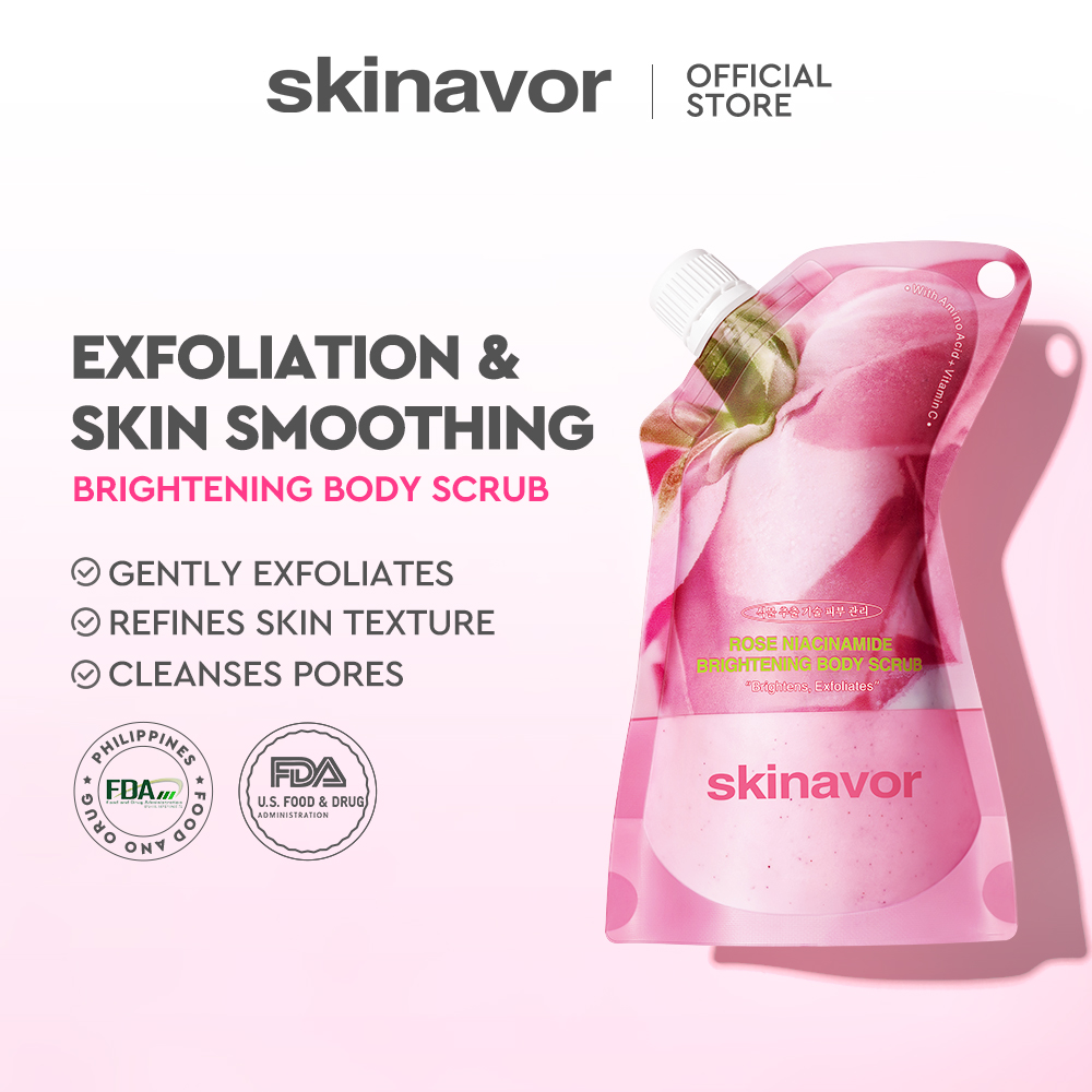 Rose Niacinamide Brightening Body Scrub-SKINEVER PH