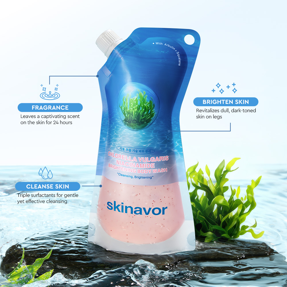 Chlorella Niacinamide Brightening Body Wash-SKINEVER PH