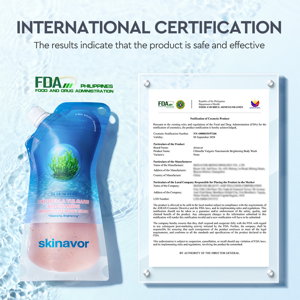 Chlorella Niacinamide Brightening Body Wash-SKINEVER PH