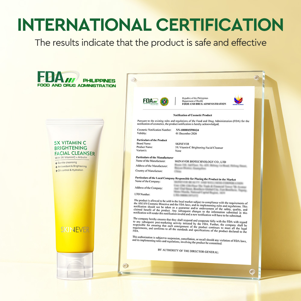 5X Vitamin C Brightening Facial Cleanser-SKINEVER PH