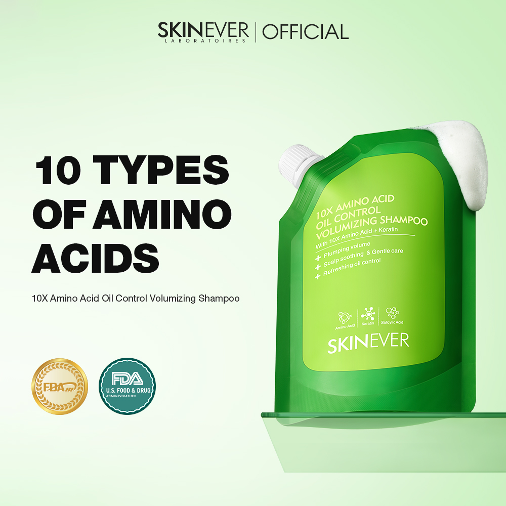10X Amino Acid Oil Control Volumizing Shampoo-SKINEVER PH