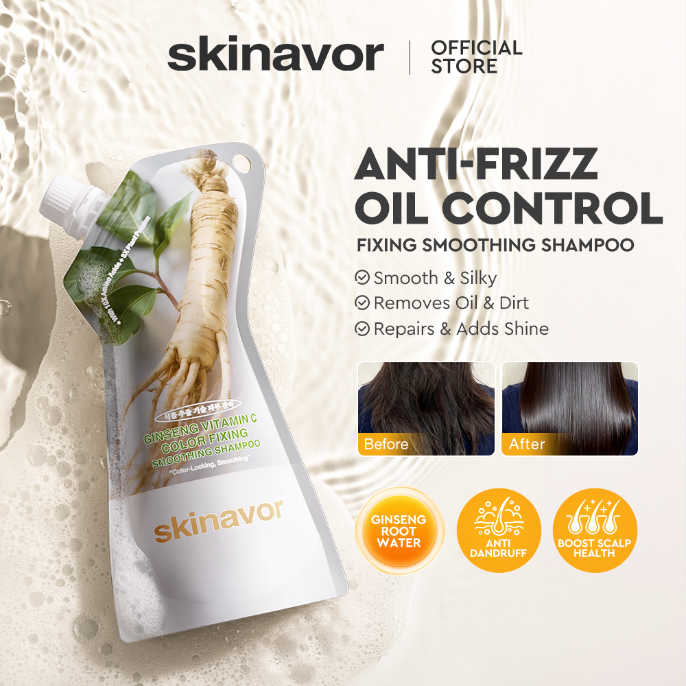 Ginseng Vitamin C Color Fixing Smoothing Shampoo-SKINEVER PH