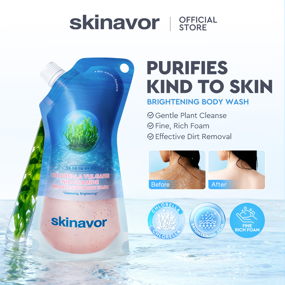 Chlorella Niacinamide Brightening Body Wash-SKINEVER PH