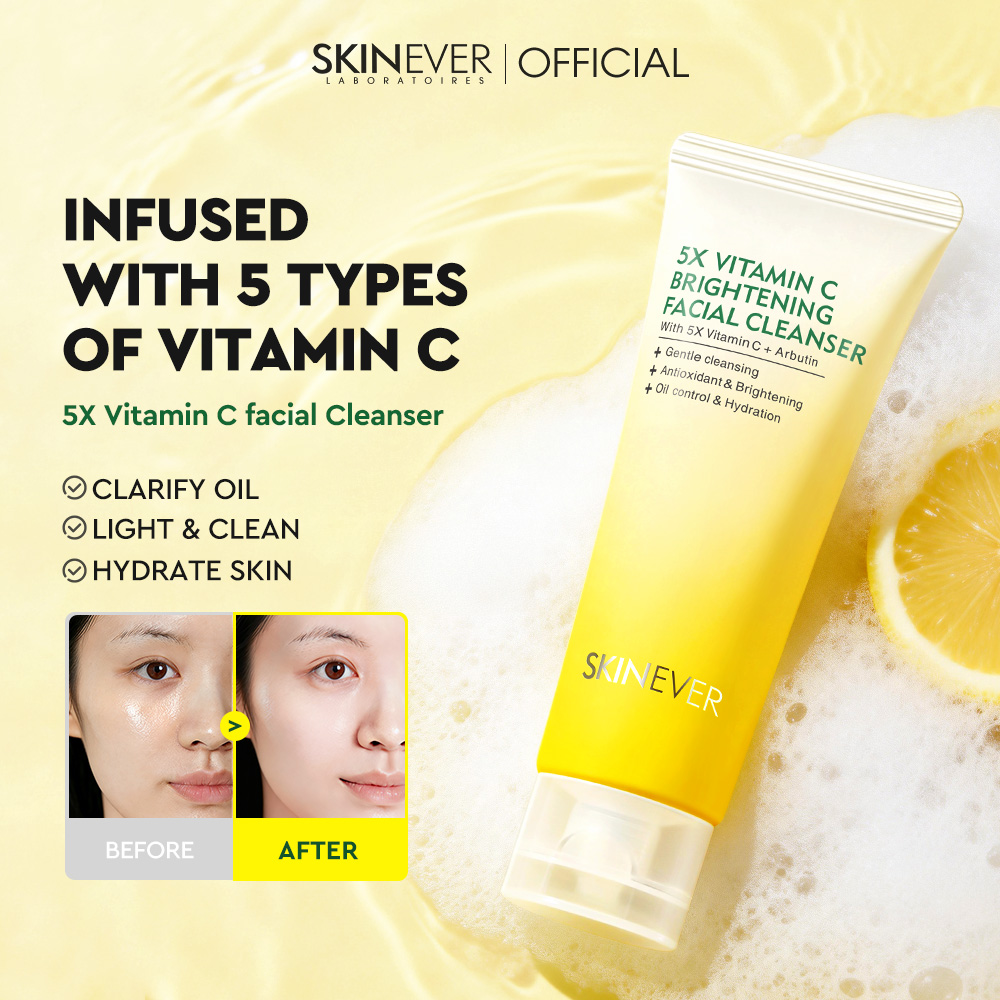 5X Vitamin C Brightening Facial Cleanser-SKINEVER PH
