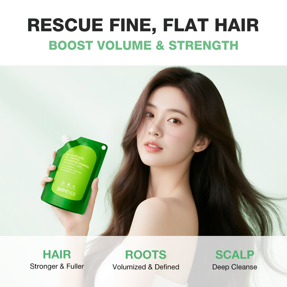 10X Amino Acid Oil Control Volumizing Shampoo-SKINEVER PH