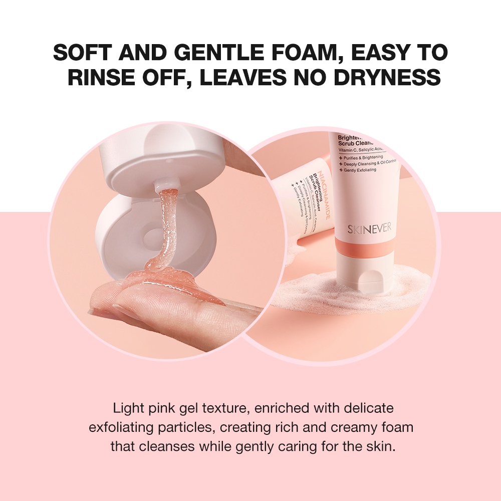 Niacinamide Brightening Scrub Cleanser-SKINEVER PH
