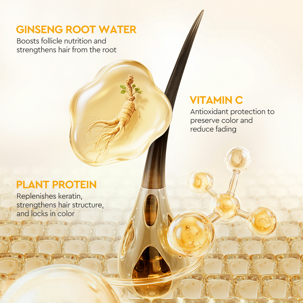 Ginseng Vitamin C Color Fixing Smoothing Shampoo-SKINEVER PH