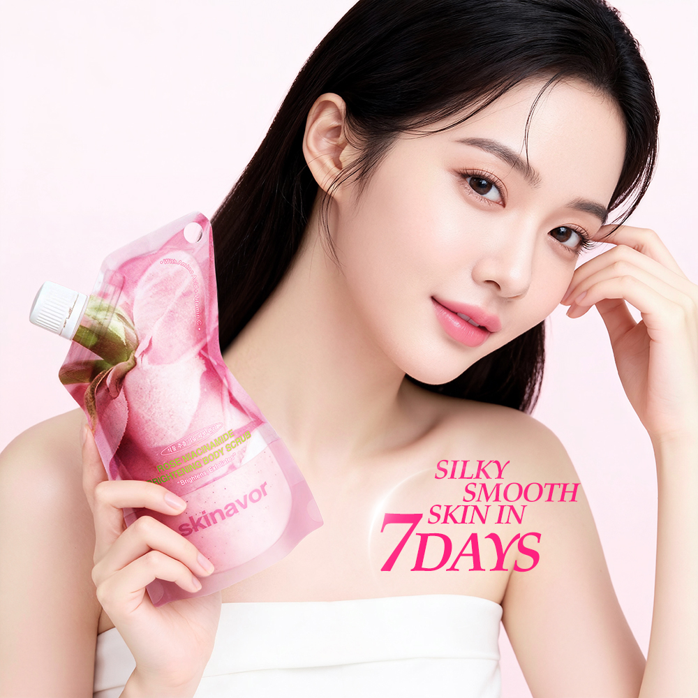 Rose Niacinamide Brightening Body Scrub-SKINEVER PH