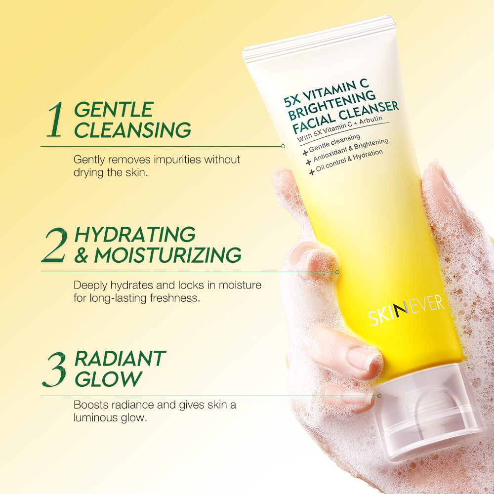 5X Vitamin C Brightening Facial Cleanser-SKINEVER PH