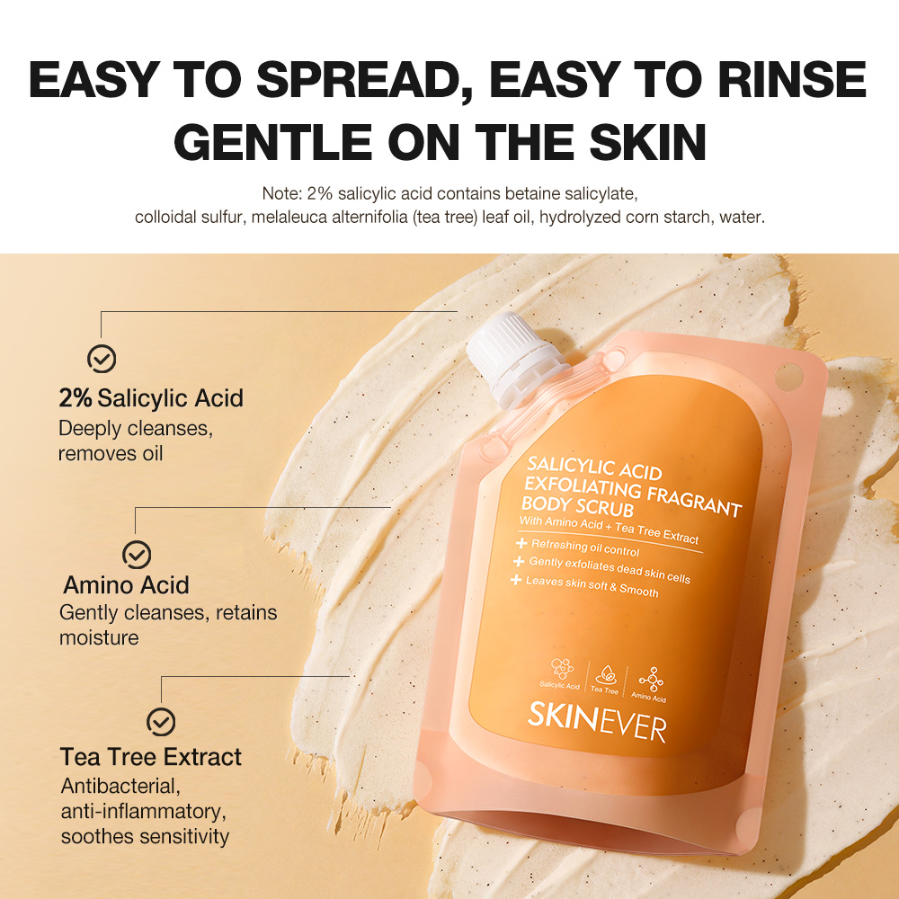 Salicylic Acid Exfoliating Fragrant Body Scrub-SKINEVER PH