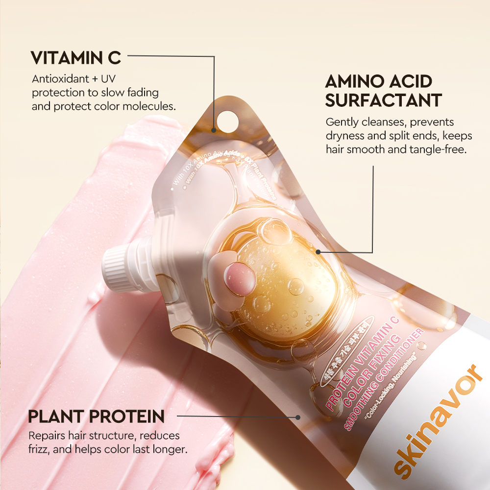 Protein Vitamin C Color Fixing Smoothing Conditioner-SKINEVER PH