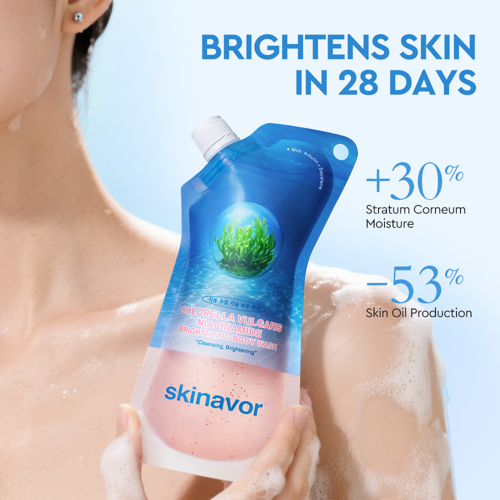 Chlorella Niacinamide Brightening Body Wash-SKINEVER PH