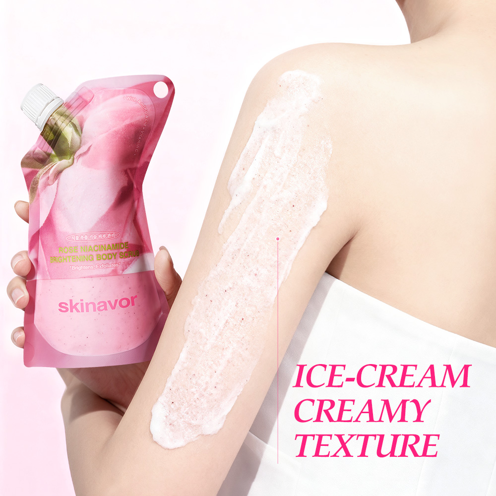 Rose Niacinamide Brightening Body Scrub-SKINEVER PH