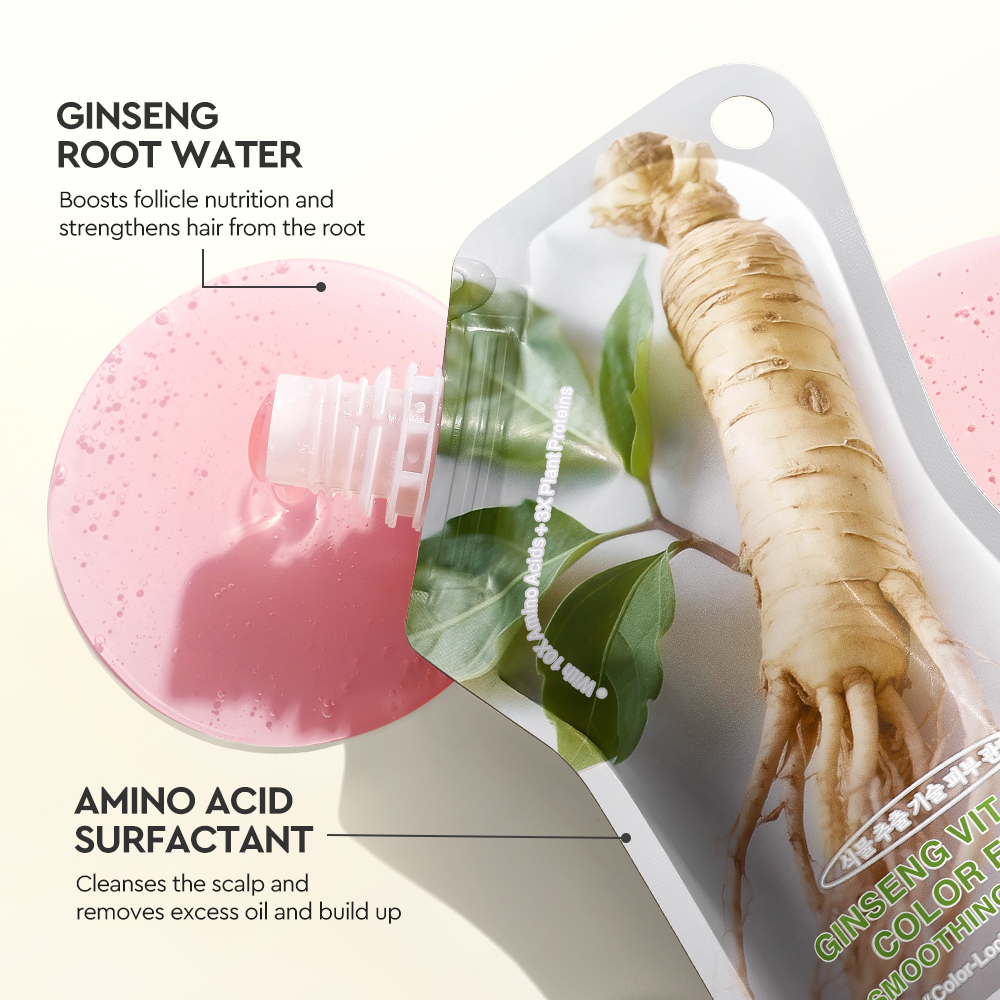 Ginseng Vitamin C Color Fixing Smoothing Shampoo-SKINEVER PH