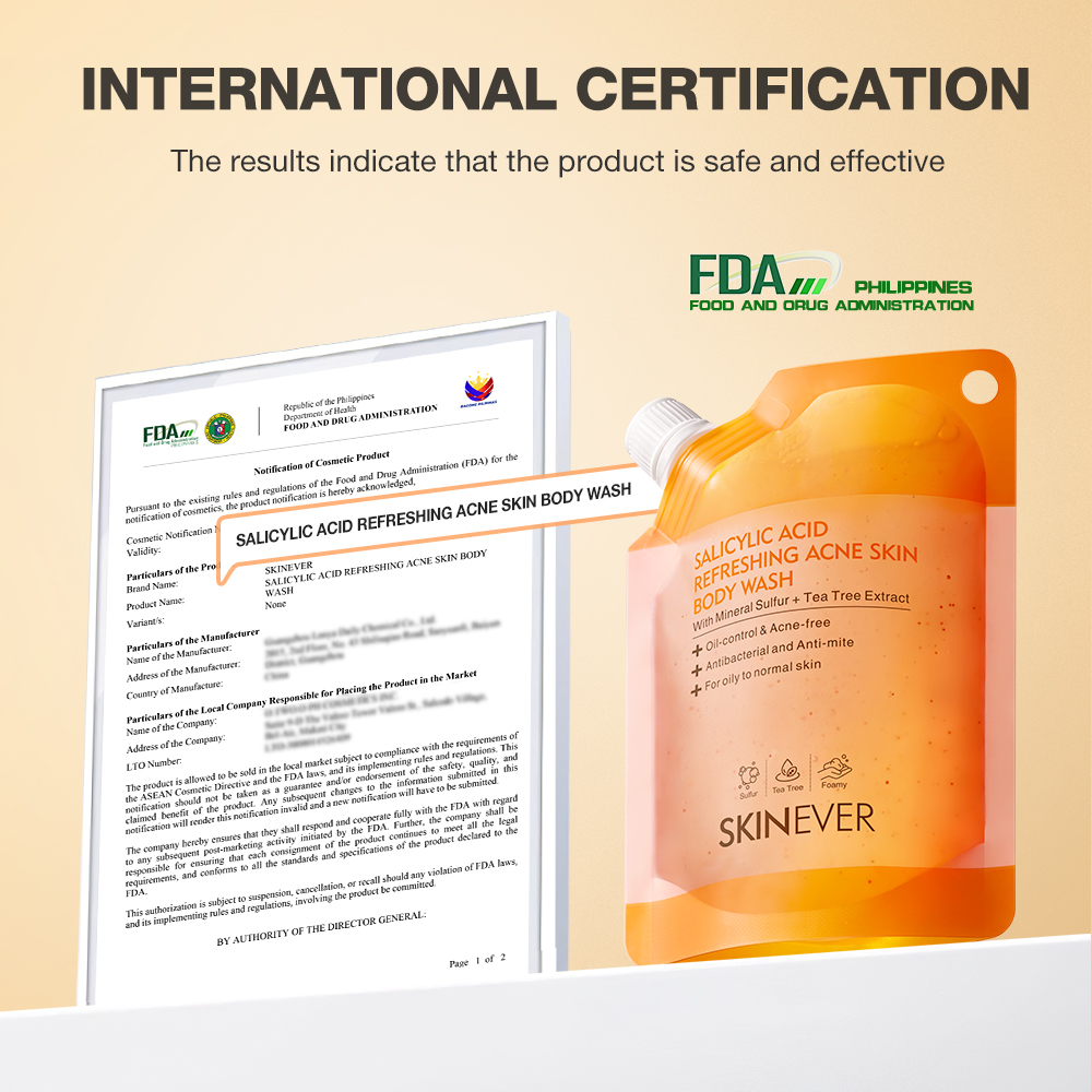 Salicylic Acid Refreshing Acne Skin Body Wash-SKINEVER PH