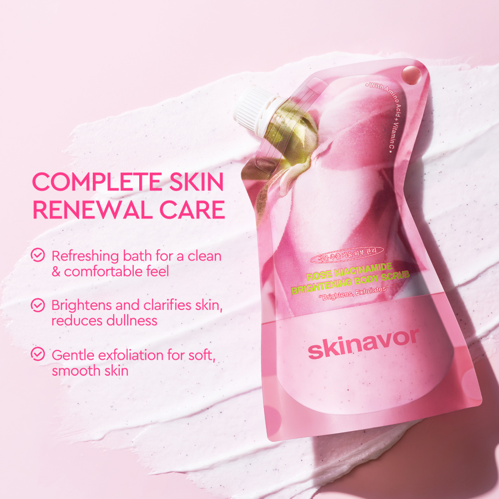Rose Niacinamide Brightening Body Scrub-SKINEVER PH