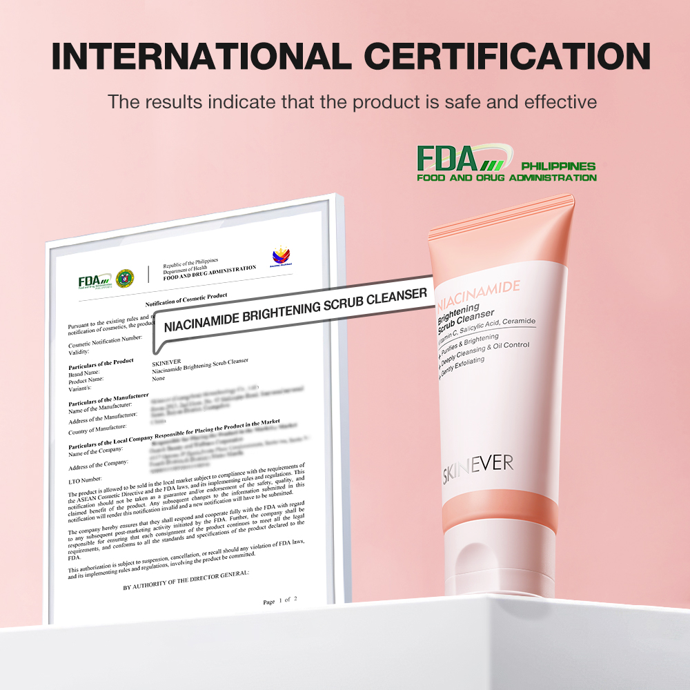 Niacinamide Brightening Scrub Cleanser-SKINEVER PH