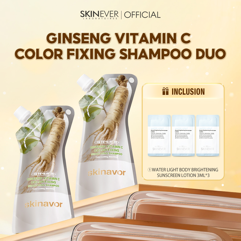 Ginseng Vitamin C Color Fixing Smoothing Shampoo-SKINEVER PH