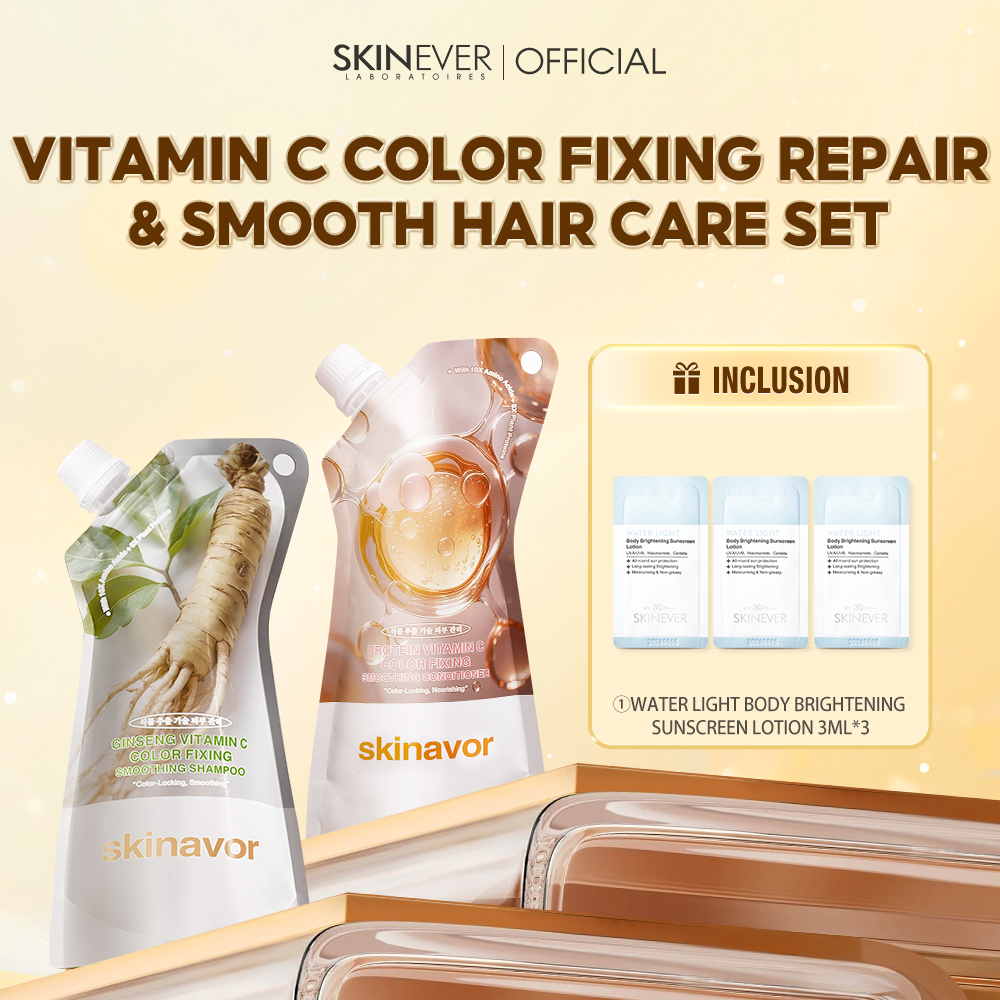 Ginseng Vitamin C Color Fixing Smoothing Shampoo-SKINEVER PH