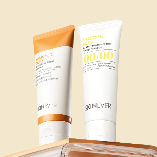 Salicylic Acid Acne Treatment Cleaner & Deep Cleansing Scrub Cleaner-SKINEVER PH
