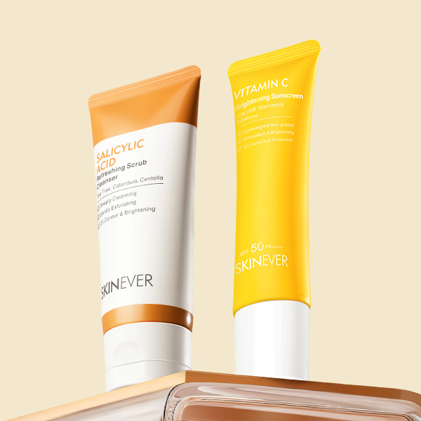 Salicylic Scrub Cleanser & VC Sunscreen 2-in-1 Care Set-SKINEVER PH