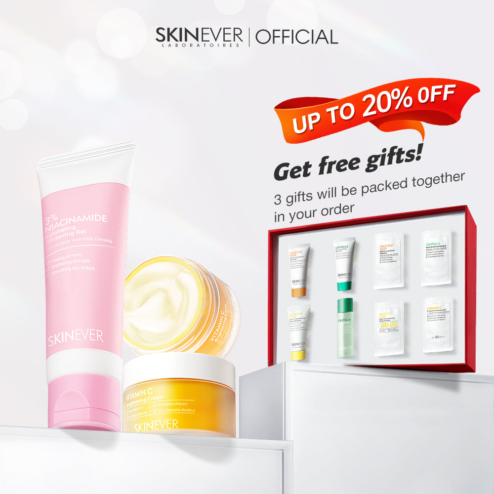 Vitamin C Brightening Cream & 3% Niacinamide Exfoliating Whitening Gel-SKINEVER PH