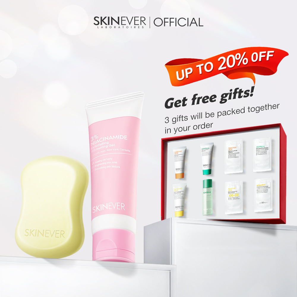 Salicylic Acid Refreshing Acne Soap & 3% Niacinamide Exfoliating Whitening Gel-SKINEVER PH