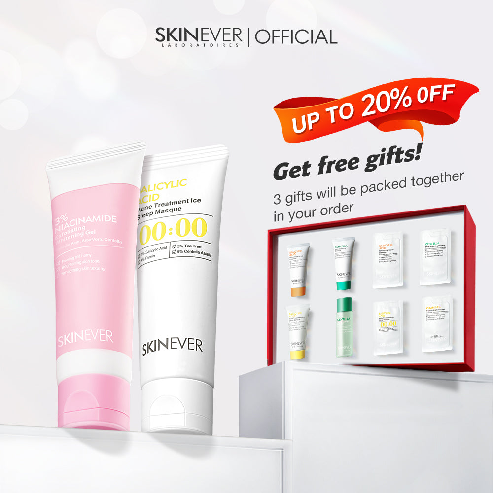 Niacinamide Exfoliating Whitening Gel & Salicylic Acid Acne Treatment Masque-SKINEVER PH