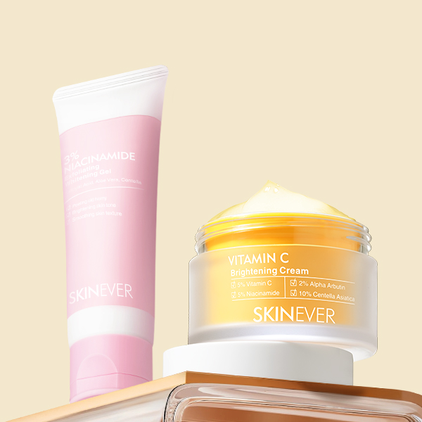 Vitamin C Brightening Cream & 3% Niacinamide Exfoliating Whitening Gel-SKINEVER PH