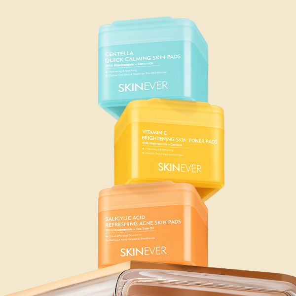 3 Types Cotton Pads Salicylic Acid  Vitamin C  Centella-SKINEVER PH