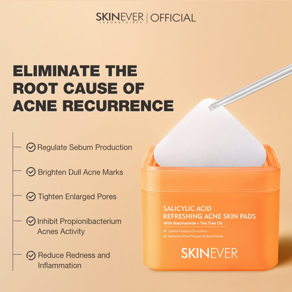 3 Types Cotton Pads Salicylic Acid  Vitamin C  Centella-SKINEVER PH