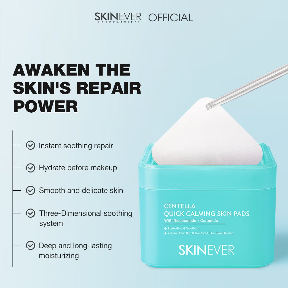 3 Types Cotton Pads Salicylic Acid  Vitamin C  Centella-SKINEVER PH