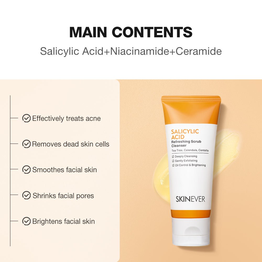 Salicylic Refreshing Scrub Cleanser-Facial wash-SKINEVER PH