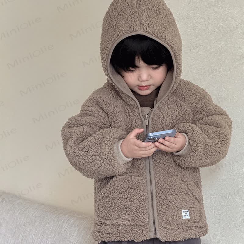 幼児用シェルパフード付きジャケット - image 8