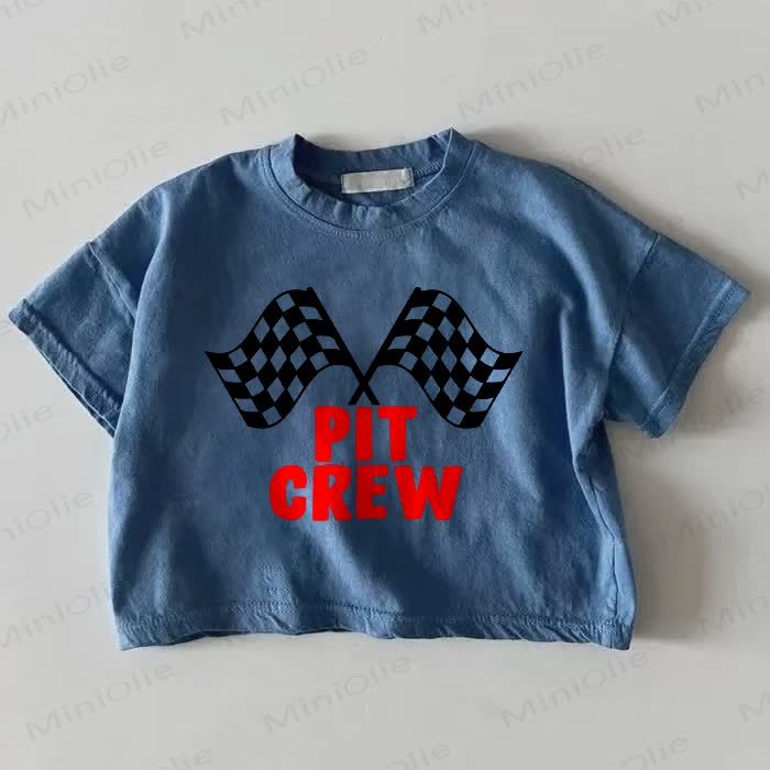 PIT GREW ベビーフラッグ ブルーTシャツ - 青 - 18～24ヶ月 - image 1