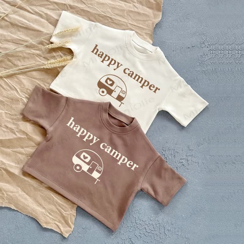 HAPPY CAMPERベビーサマーカジュアルTシャツ - image 1