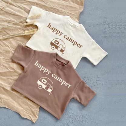 HAPPY CAMPERベビーサマーカジュアルTシャツ - image 1