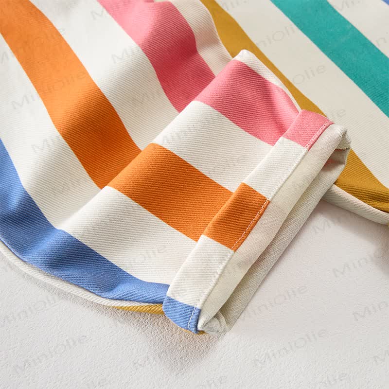 ベビー幼児用カラフルストライプオーバーオール - image 4