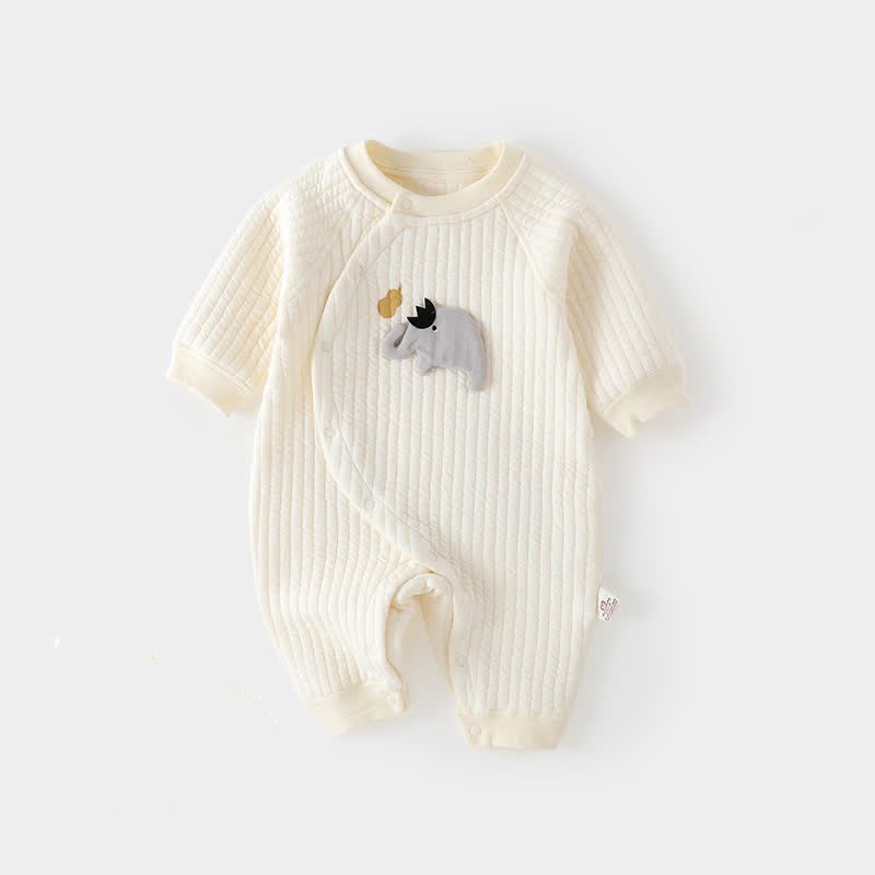 ベビーバニー/ゾウ/魚のロンパース - ベージュ - 18～24ヶ月 - image 3